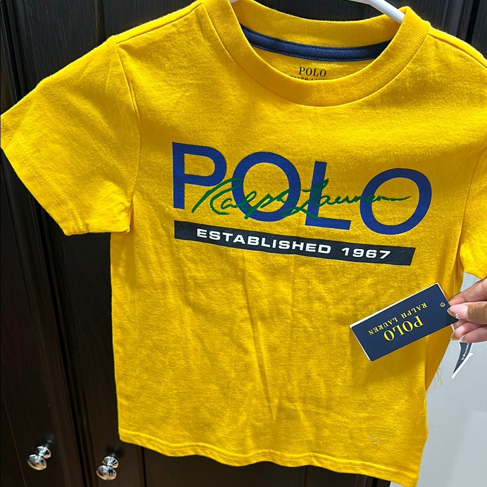NWT! Polo by Ralph Lauren Yellow Short Sleeve Tee